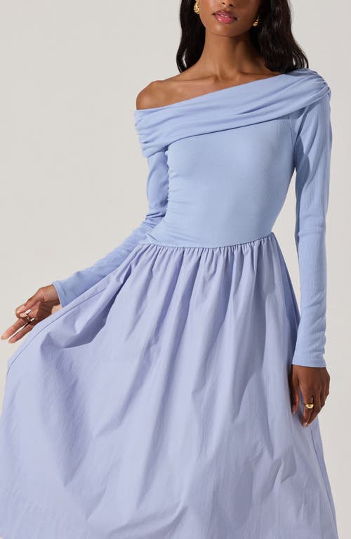 ASTR ASTR THE LABEL OFF THE SHOULDER LONG SLEEVE DRESS