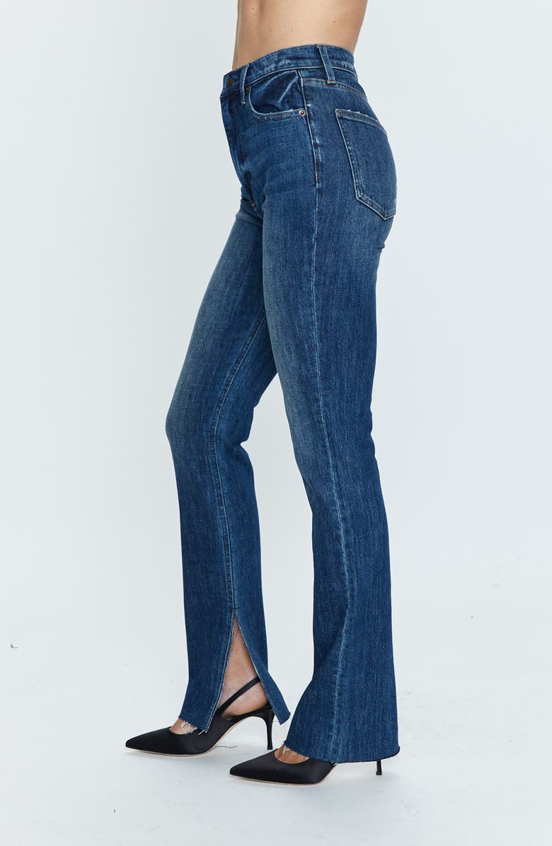 Pistola Colleen Slit Hem High Waist Slim Bootcut Jeans, Alternate, color,
