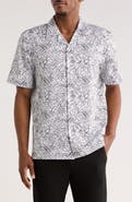 Bugatchi Print Camp Shirt