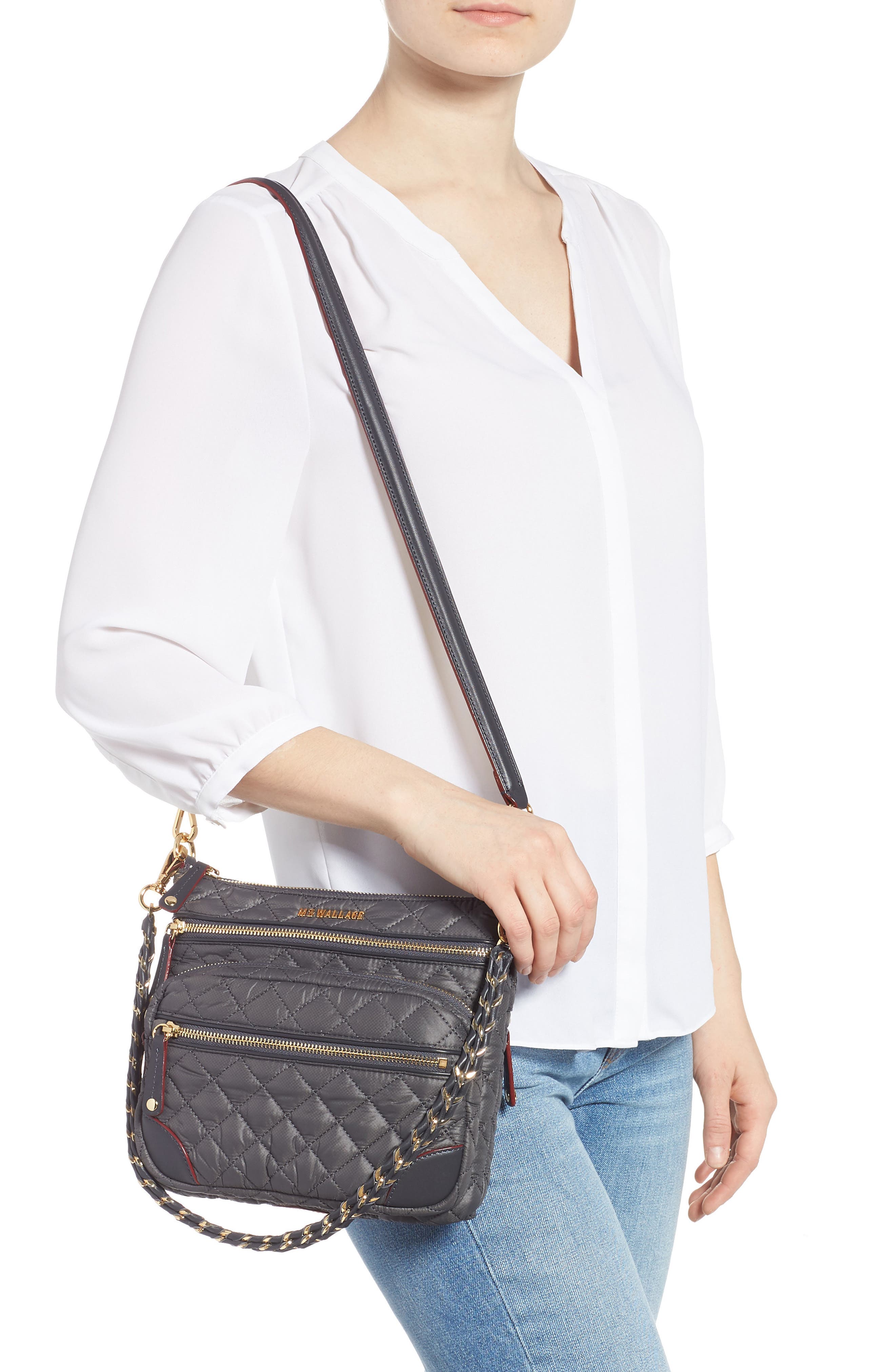 M Z Wallace Downtown Crosby Crossbody Bag, Alternate, color, MEDIUM GREY