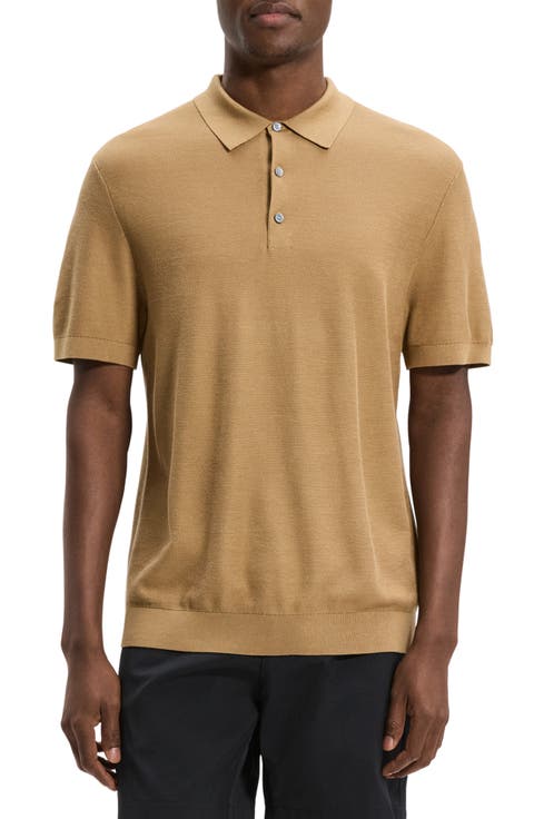 Silk & Cotton Piqué Polo Sweater
