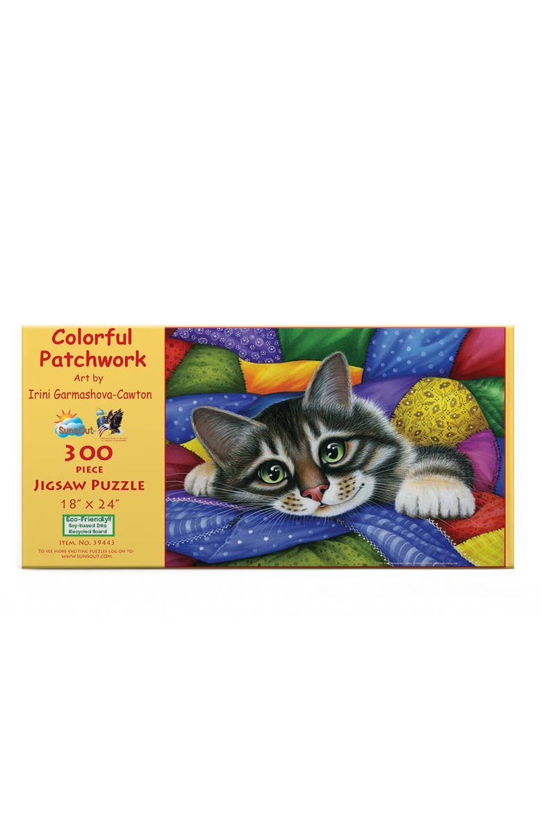 Sunsout Colorful Patchwork 300 piece Jigsaw Puzzle for Adults, Alternate, color, Multicolor