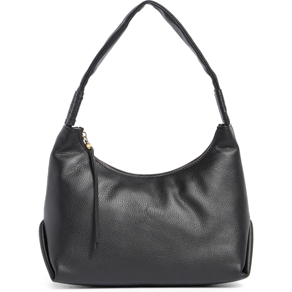 Hobo Astrid Leather Shoulder Bag In Black