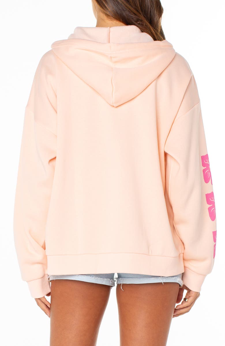 Roxy Evening Lineup Full Zip Fleece Graphic Hoodie, Alternate, color,