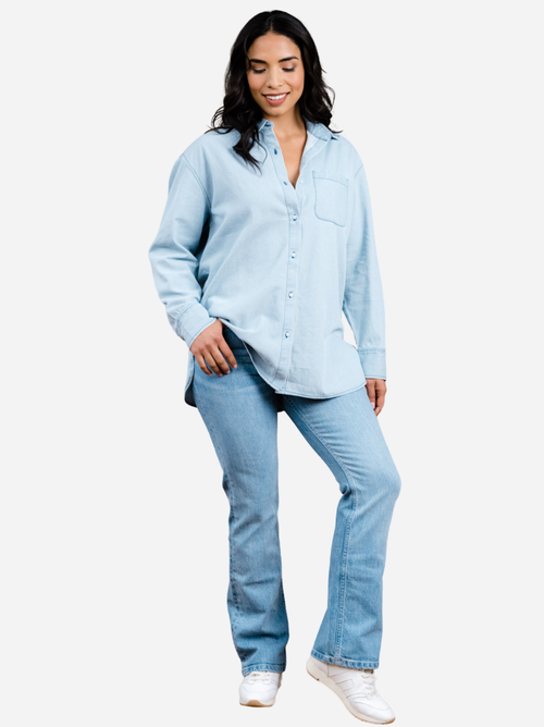 Able Becky Straight Leg Jean In Mid Blue Wash