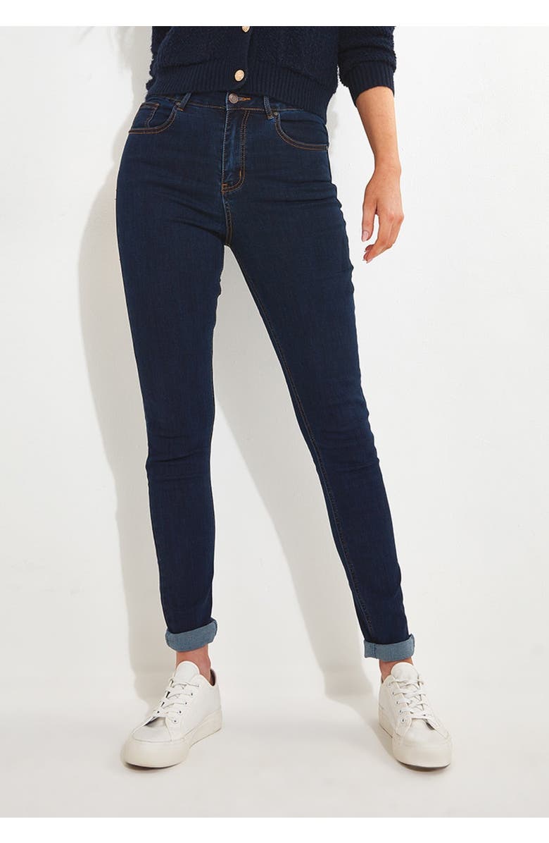 Joe Browns High Waisted Skinny Jeans, Alternate, color, Dark Blue
