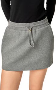 English Factory French Terry Drawstring Miniskirt