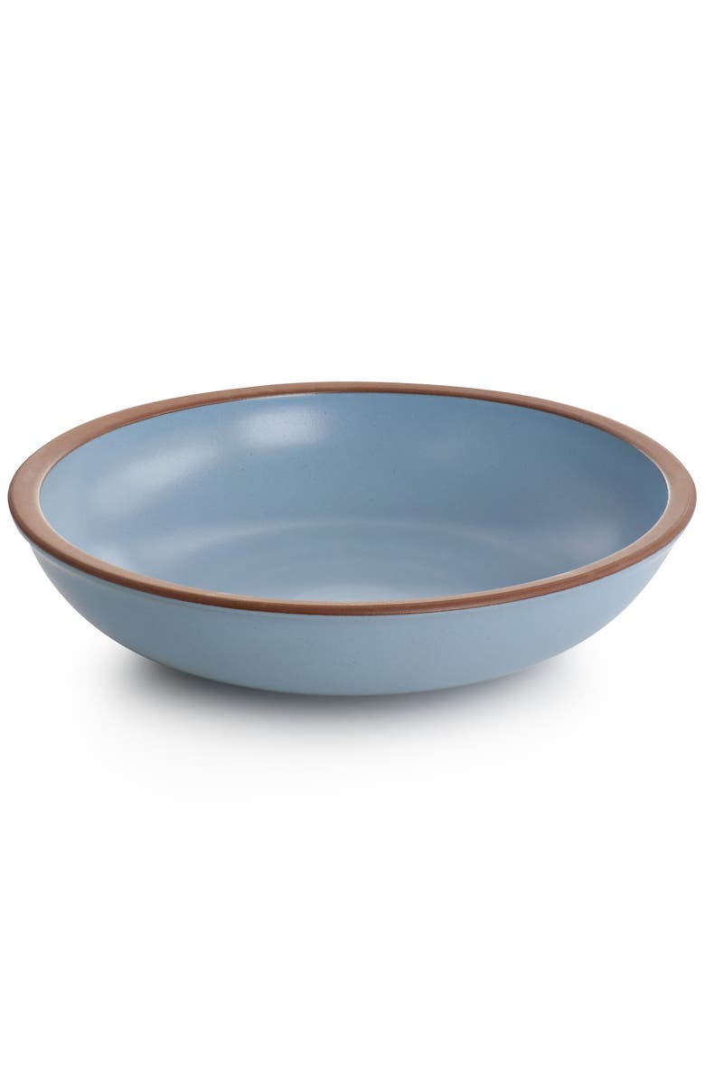 Soho Lounge Lagos 16 Piece Terracotta Double Bowl Dinnerware Set, Alternate, color, Blue