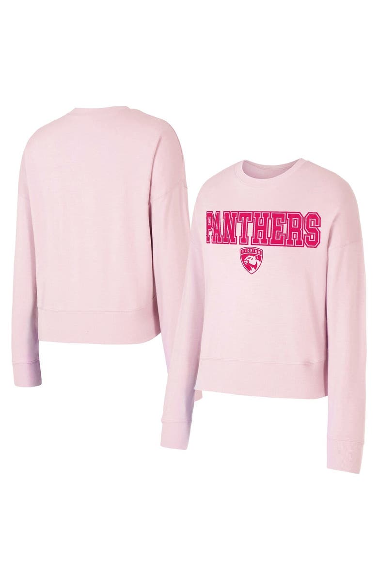 CONCEPTS SPORT Women's Concepts Sport Pink Florida Panthers Tonal Pullover Sweatshirt, Main, color, Pink
