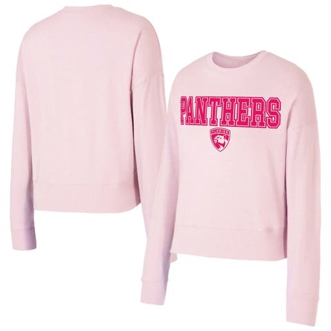 Women's Concepts Sport Pink Florida Panthers Tonal Pullover Sweatshirt