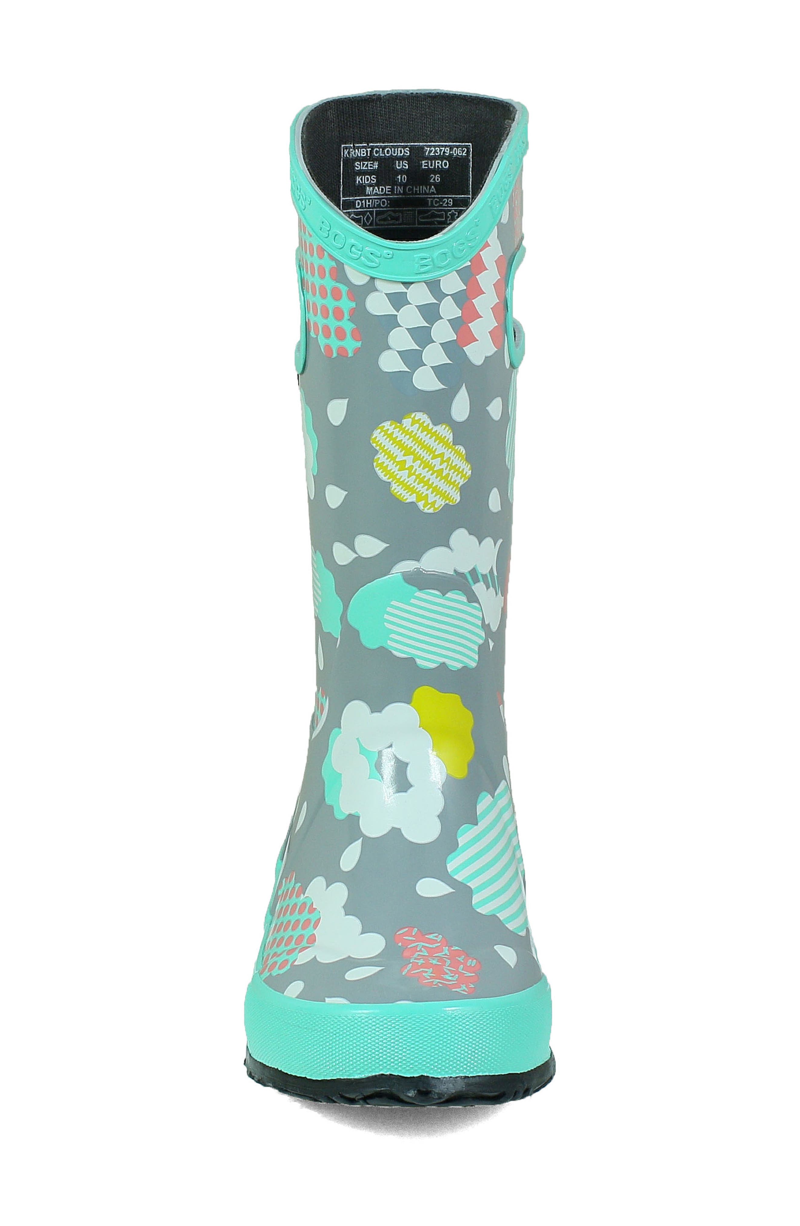 Bogs Clouds Waterproof Rain Boot, Alternate, color, 
