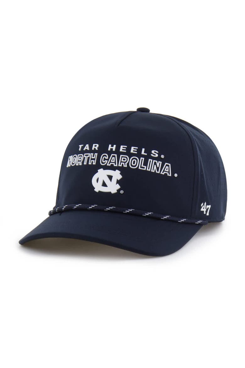 Men's '47  Navy North Carolina Tar Heels Forward Vent Hitch Rope Adjustable Hat, Main, color, Navy