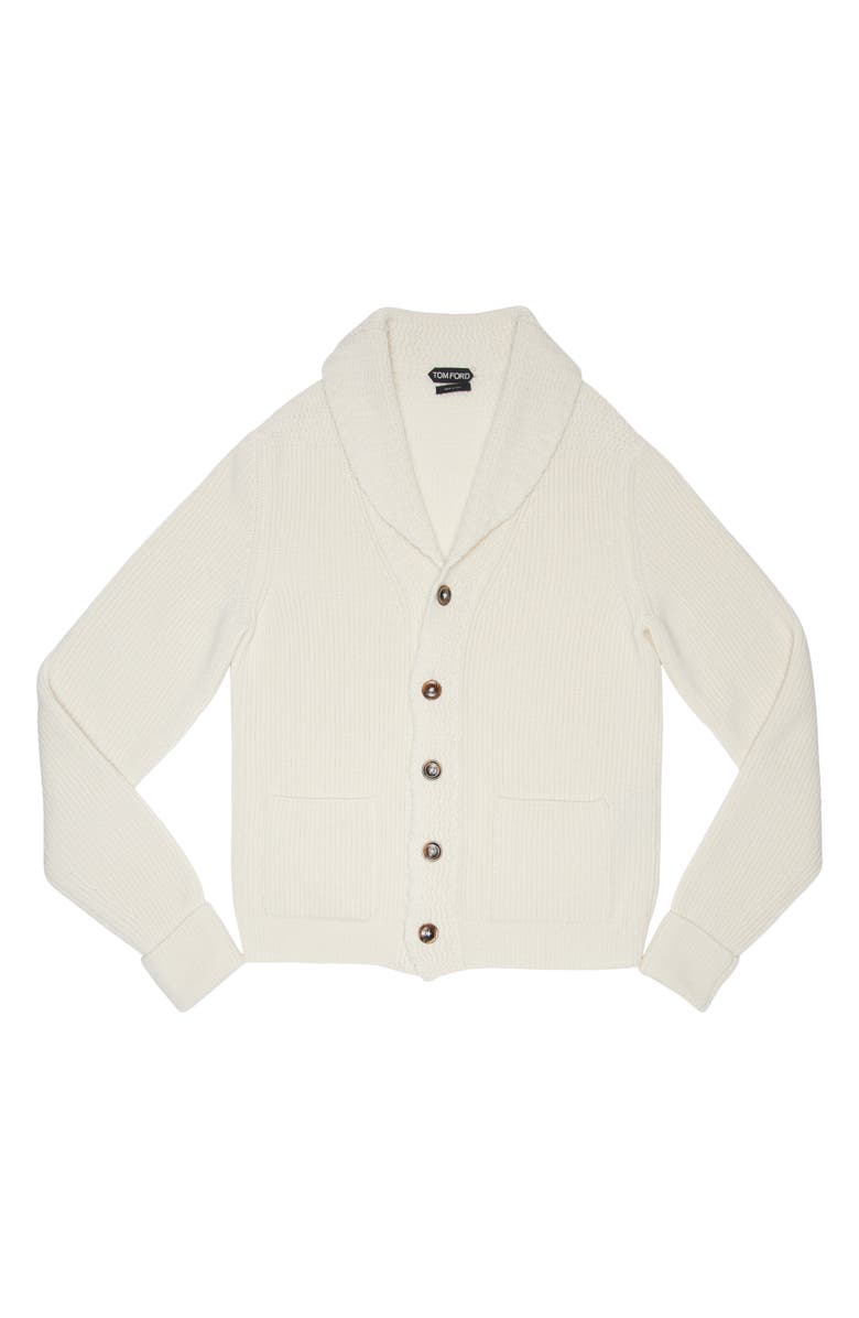 TOM FORD Shawl Collar Cashmere Cardigan, Alternate, color,