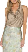 matty m. Capri Cowl Neck Top