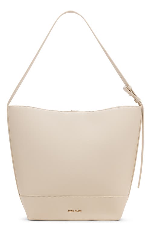 Shop Anne Klein Large Hobo Bag In Parchment