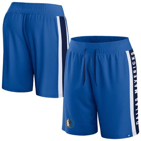 Men's Fanatics Branded Blue Dallas Mavericks Referee Iconic Mesh Shorts