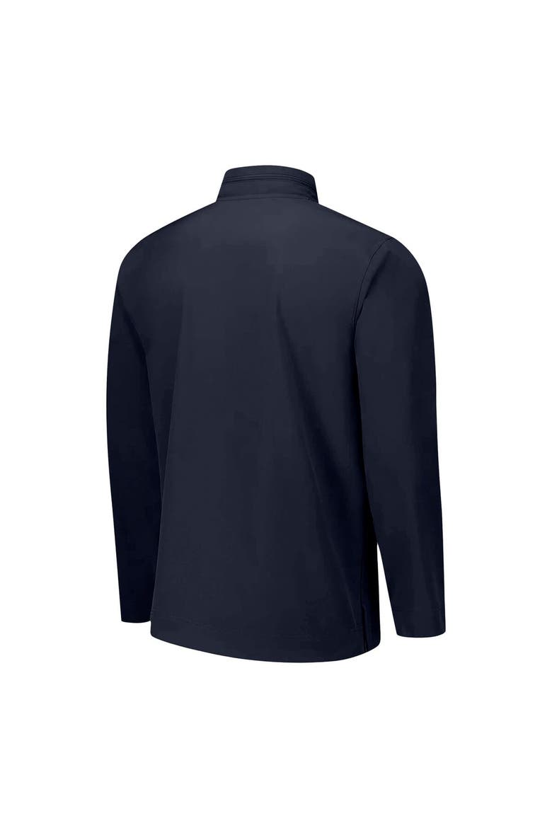 Men's Nike Navy Virginia Cavaliers 2024 Sideline Coach Quarter-Zip Hoodie Jacket, Alternate, color, Navy