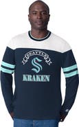 STARTER Men's Starter Deep Sea Blue Seattle Kraken Blitz Durene Long Sleeve T-Shirt