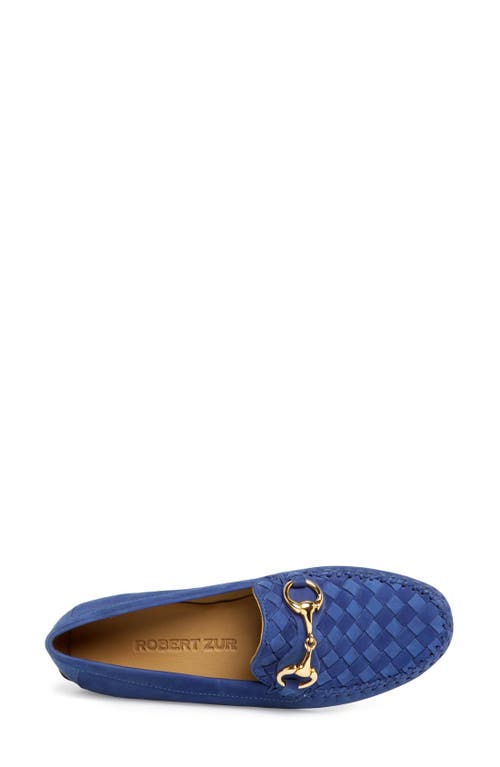 Robert Zur Perlata Loafer In Royal Cashmere Suede