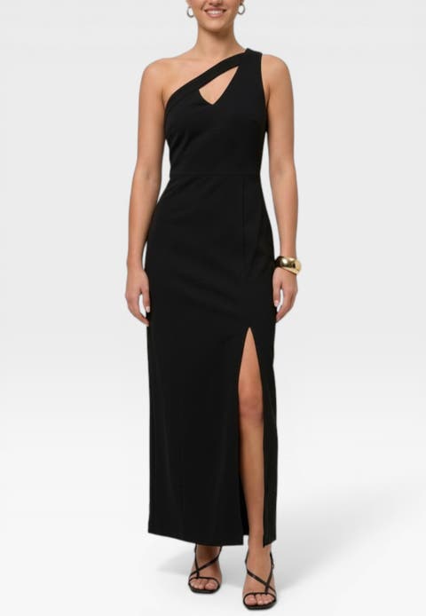 Lara One-Shoulder Cutout Maxi Dress
