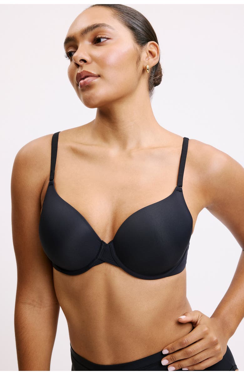 Harper Wilde Base T-Shirt Bra, Alternate, color, Black