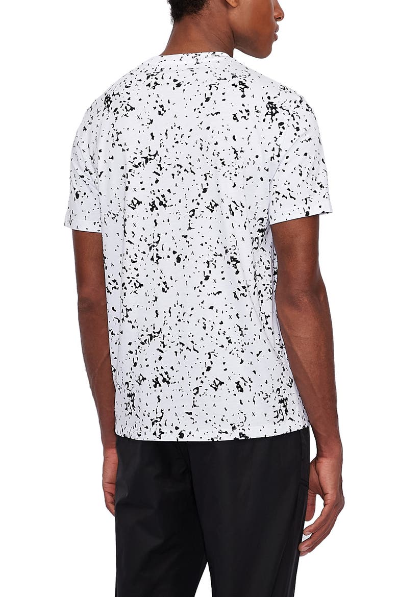 Marbled Logo Monogram T-Shirt, Alternate, color, WHITE POLLACK