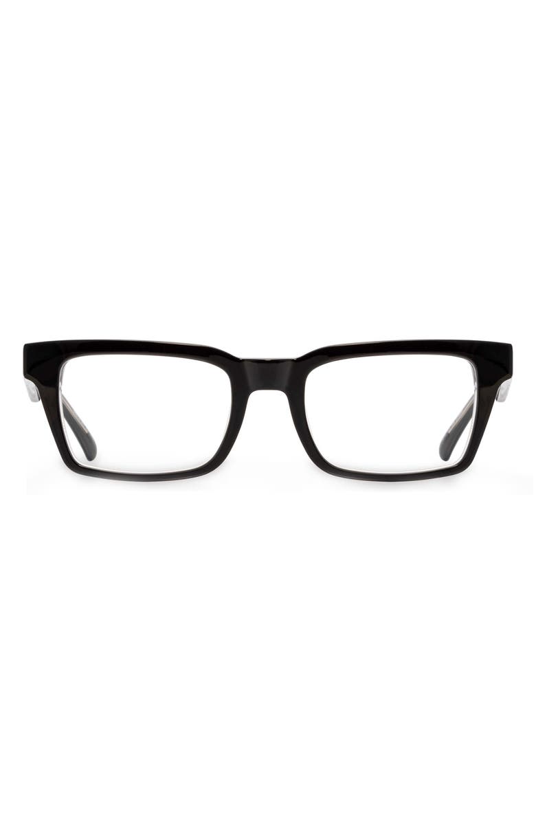 eyebobs Fare N Square 50mm Square Reading Glasses, Main, color, 