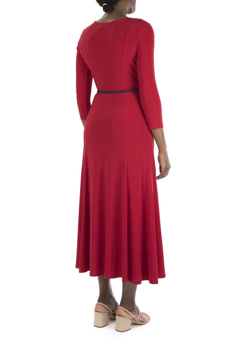 red dress with bow in back V-Neck Backless Prom Size:US 6 Mother Of The Bride Gown Formal Dresses Memoriesea Women's Ruffle Sleeveless