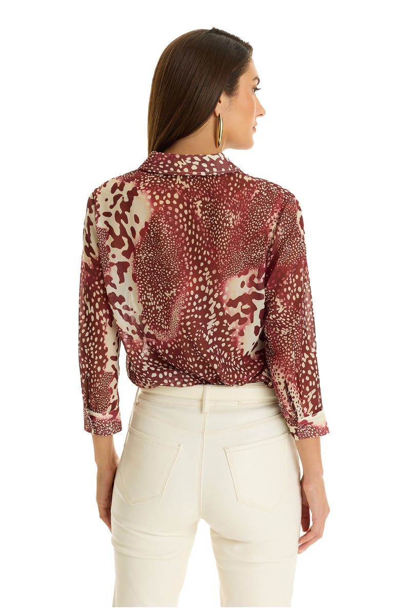 The Noli Shop Sara Chiffon Blouse, Alternate, color, Crush