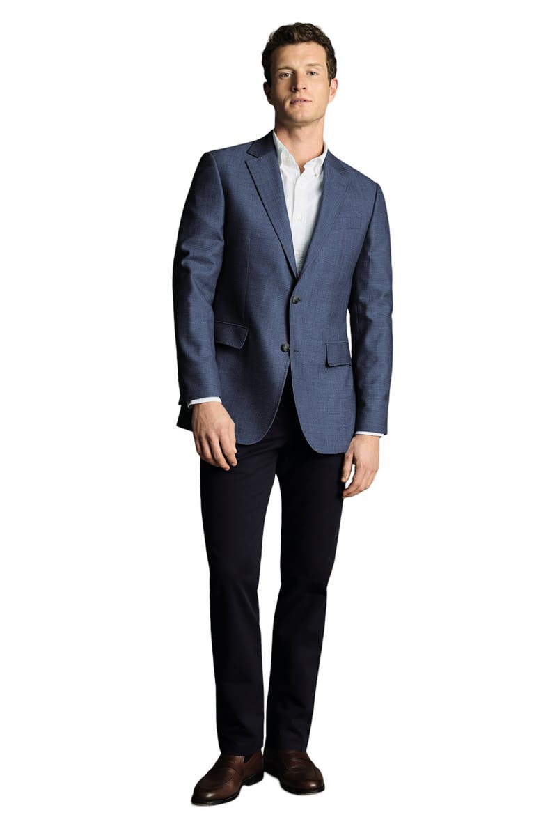 Charles Tyrwhitt Proper Blazer Slim Fit Jacket, Alternate, color, Indigo Blue