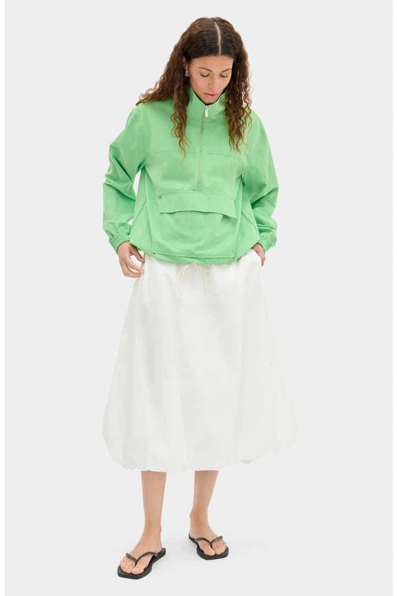 Rain Popover Track Top, Alternate, color, GREEN