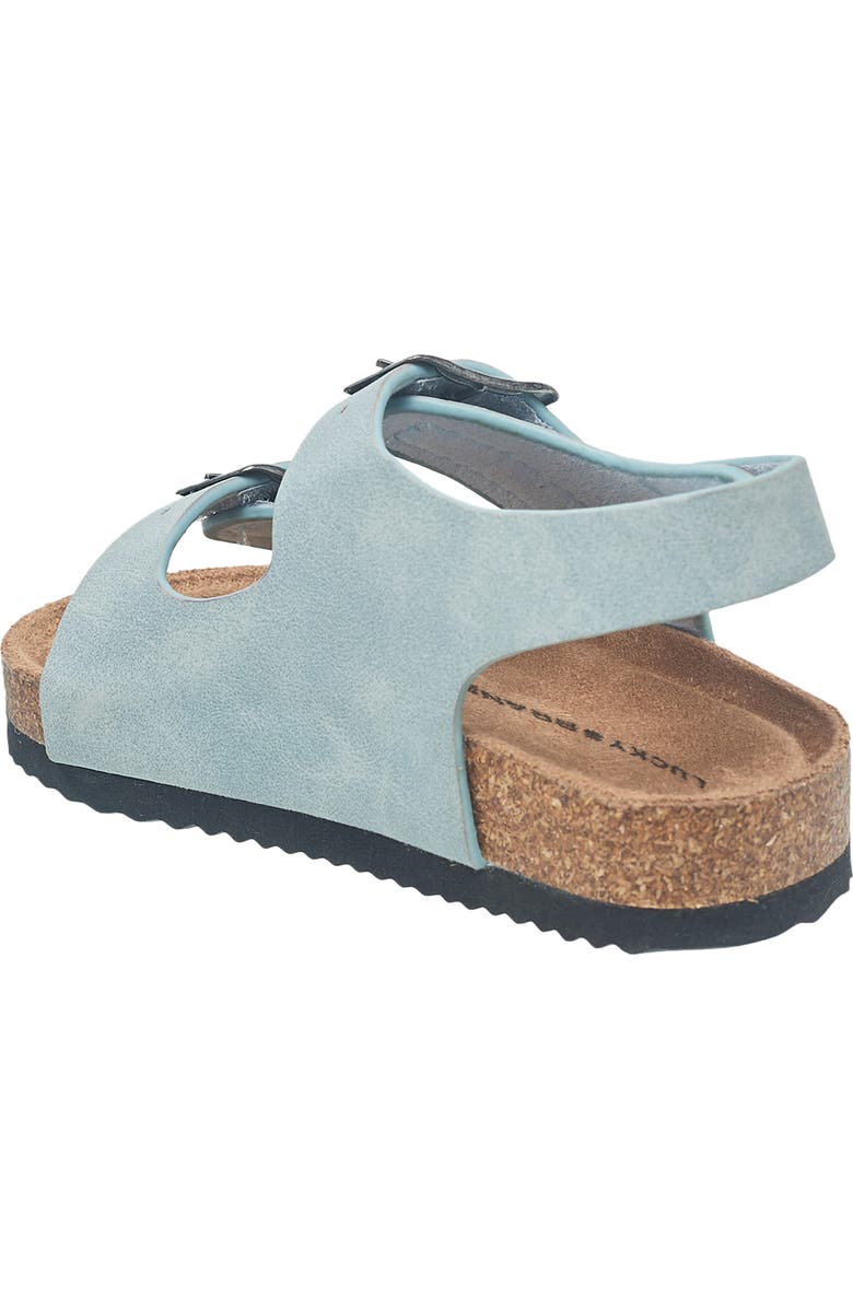 Lucky Brand Kids' Double Strap Sandal, Alternate, color, Light Blue