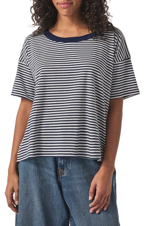 Astrid Stripe Boxy Ringer T-Shirt