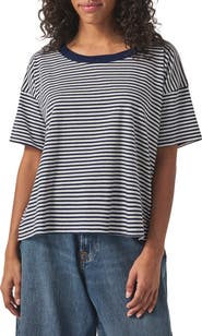 Splendid Astrid Stripe Boxy Ringer T-Shirt