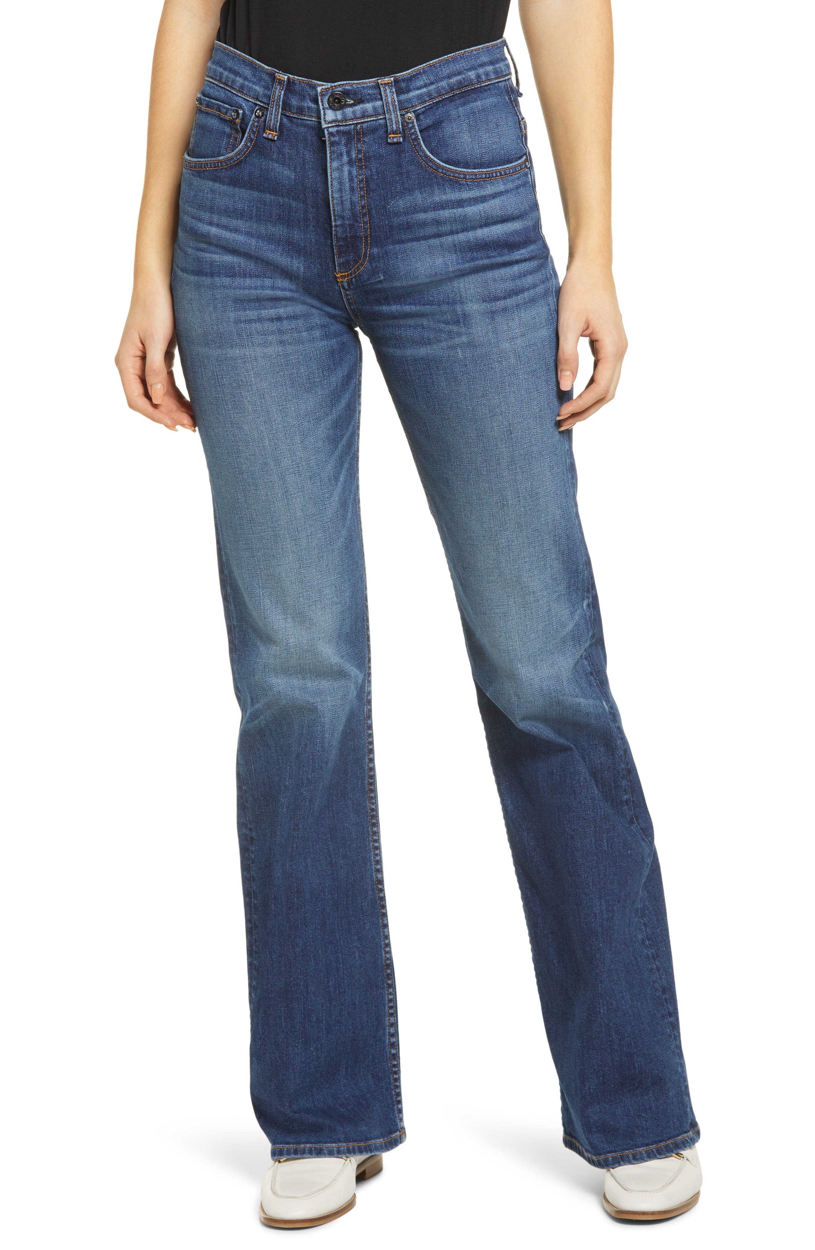 ASKK NY High Waist Straight Kick Jeans | Nordstrom
