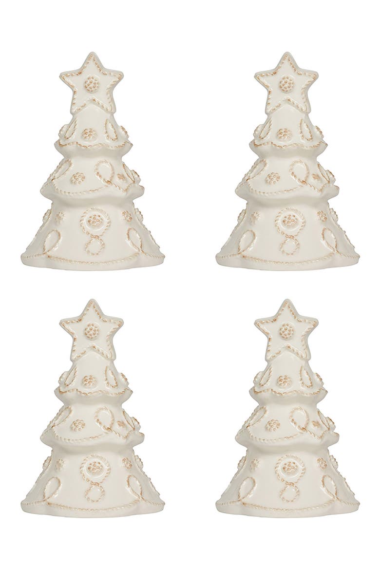 Berry & Thread Set of 4 Tree Place Card Holders, Main, color, WHITEWASH