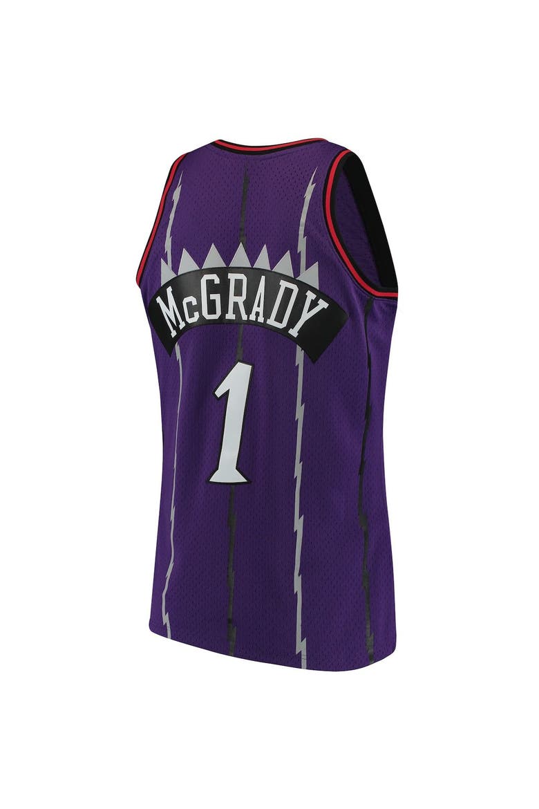 Men's Mitchell & Ness Tracy McGrady Purple Toronto Raptors Hardwood Classics Swingman Jersey, Alternate, color, Purple