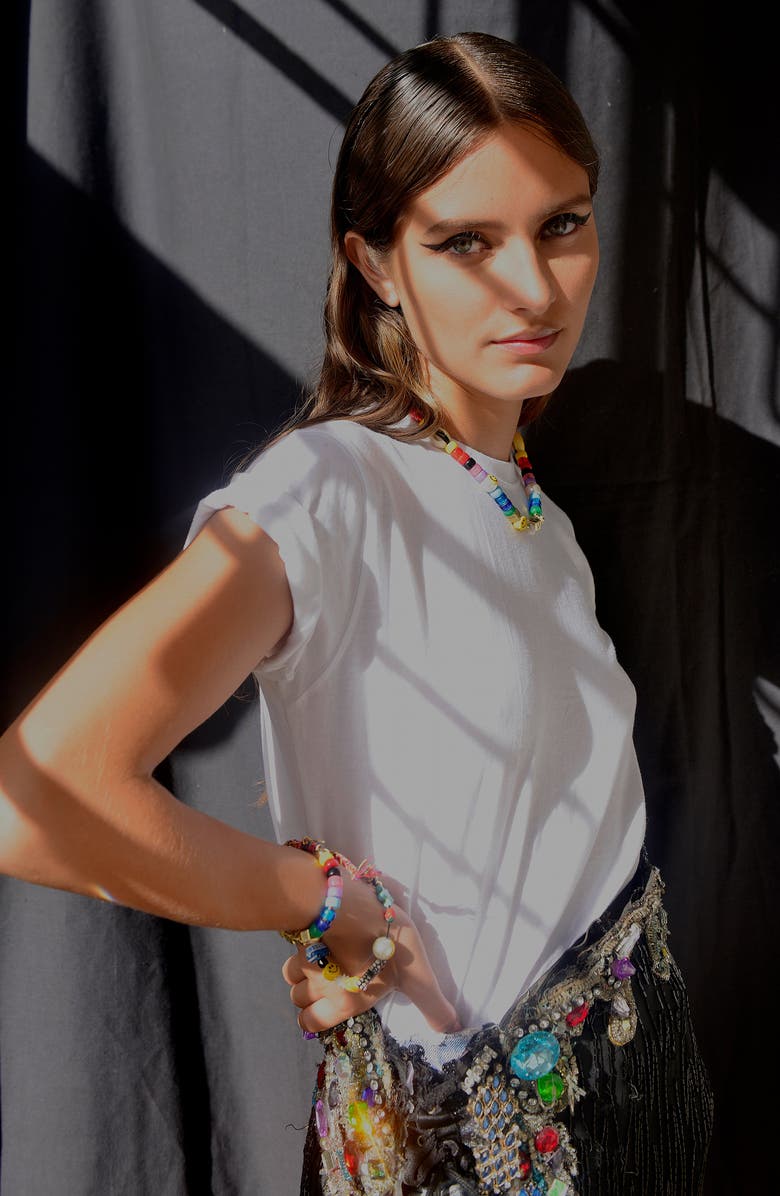 Venessa Arizaga Rainbow Love Necklace, Alternate, color, Rainbow