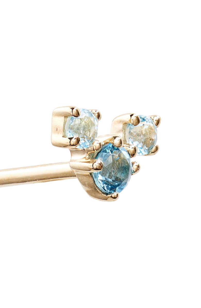 Bony Levy Blue Topaz Stud Earrings, Alternate, color, 