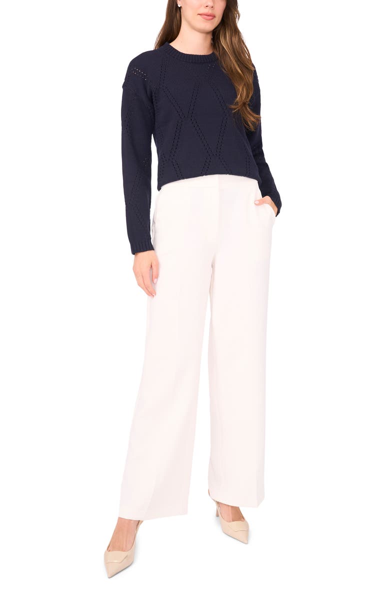 Halogen<sup>®</sup> Crewneck Sweater, Alternate, color, Navy Depths