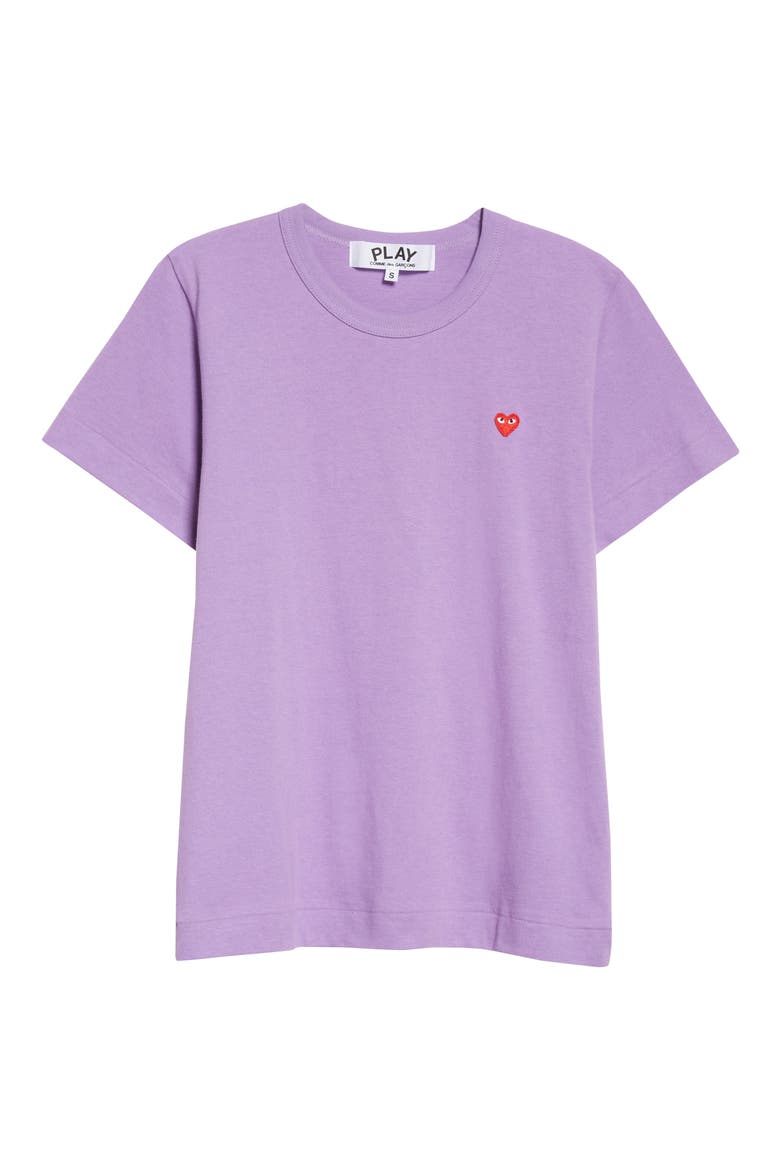 Small Heart Cotton T-Shirt, Alternate, color, PURPLE