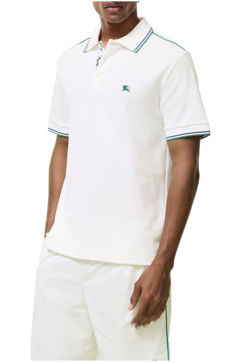 Cotton Blend Tennis Polo Shirt