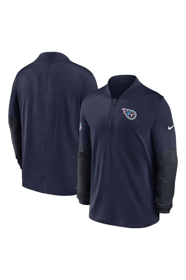 Men's Nike Navy Tennessee Titans Sideline Dri-FIT Half-Zip Pullover, Alternate, color, Navy