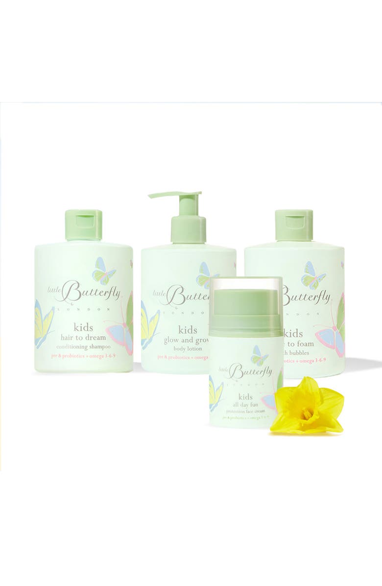 Little Butterfly London Kid's All Day Fun 4 Product Hair and Skincare Bundle, Main, color,
