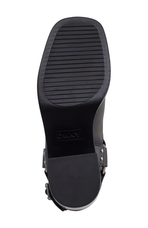 Dkny Nolan Womens Block Heel Manmade Mid-calf Boots In Black