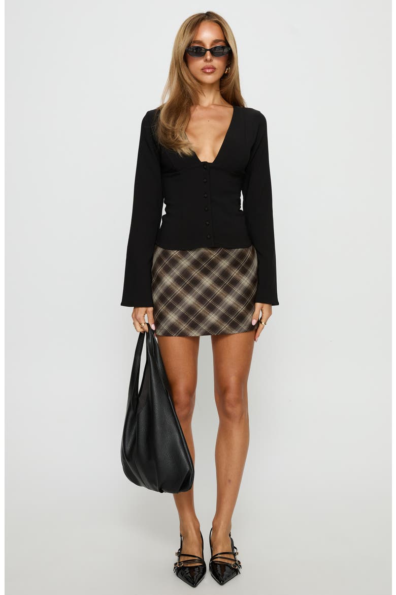 Carlena Plaid Miniskirt, Alternate, color, MULTI CHECK