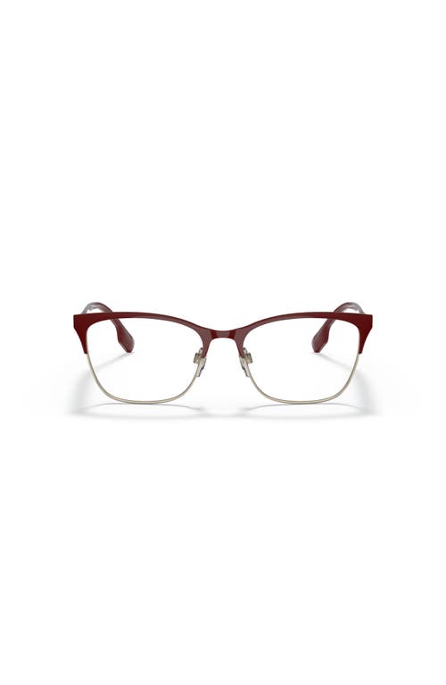 Burberry 54mm Cat Eye Optical Glasses In Burgundy