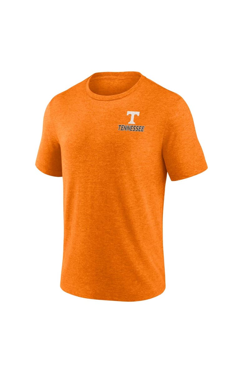 FANATICS Men's Fanatics Heather Tennessee Orange Tennessee Volunteers Ideal Faded Tri-Blend T-Shirt, Alternate, color, Tennessee Orange