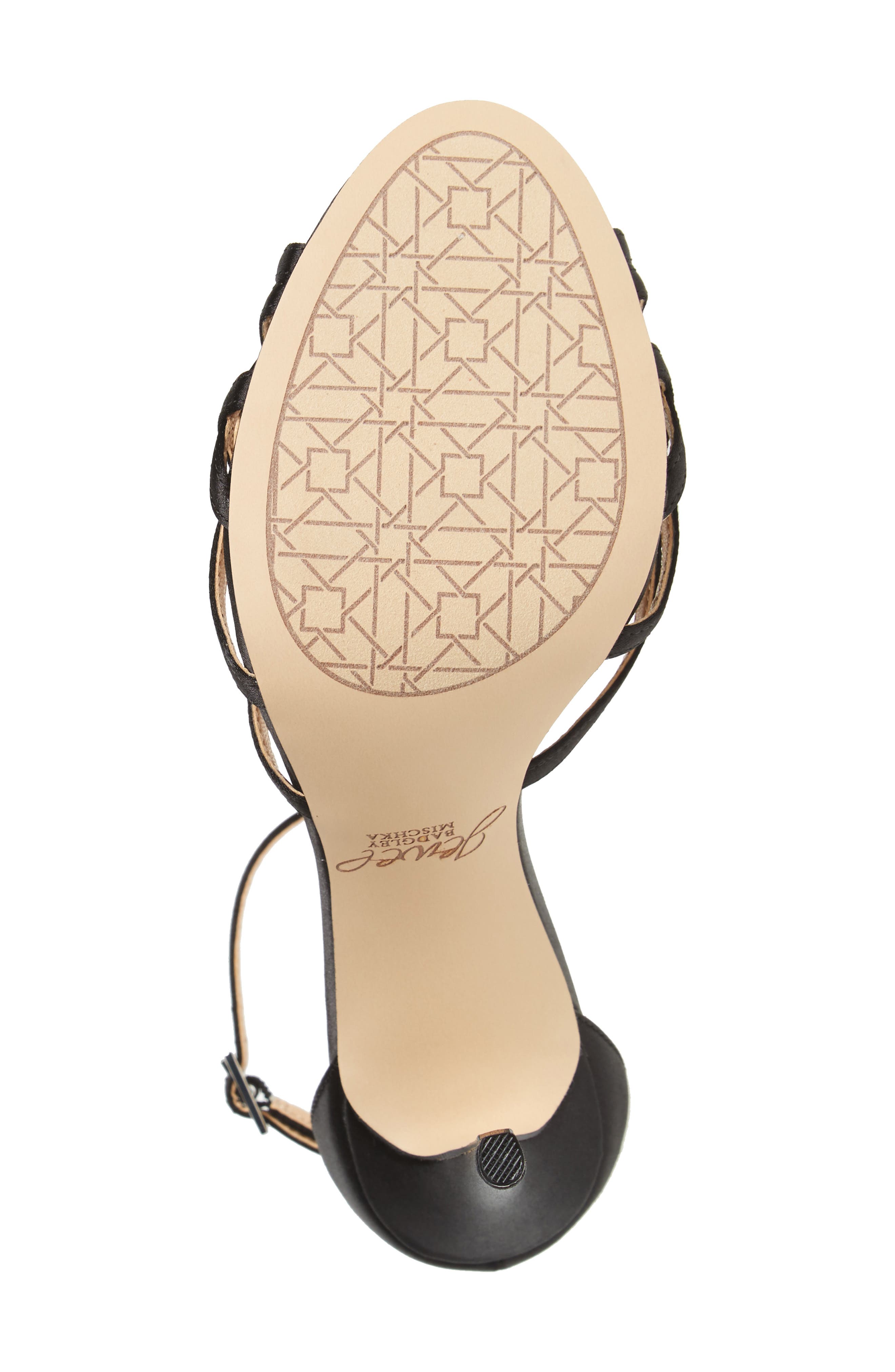 Haskell II Strappy Sandal, Alternate, color, BLACK SATIN