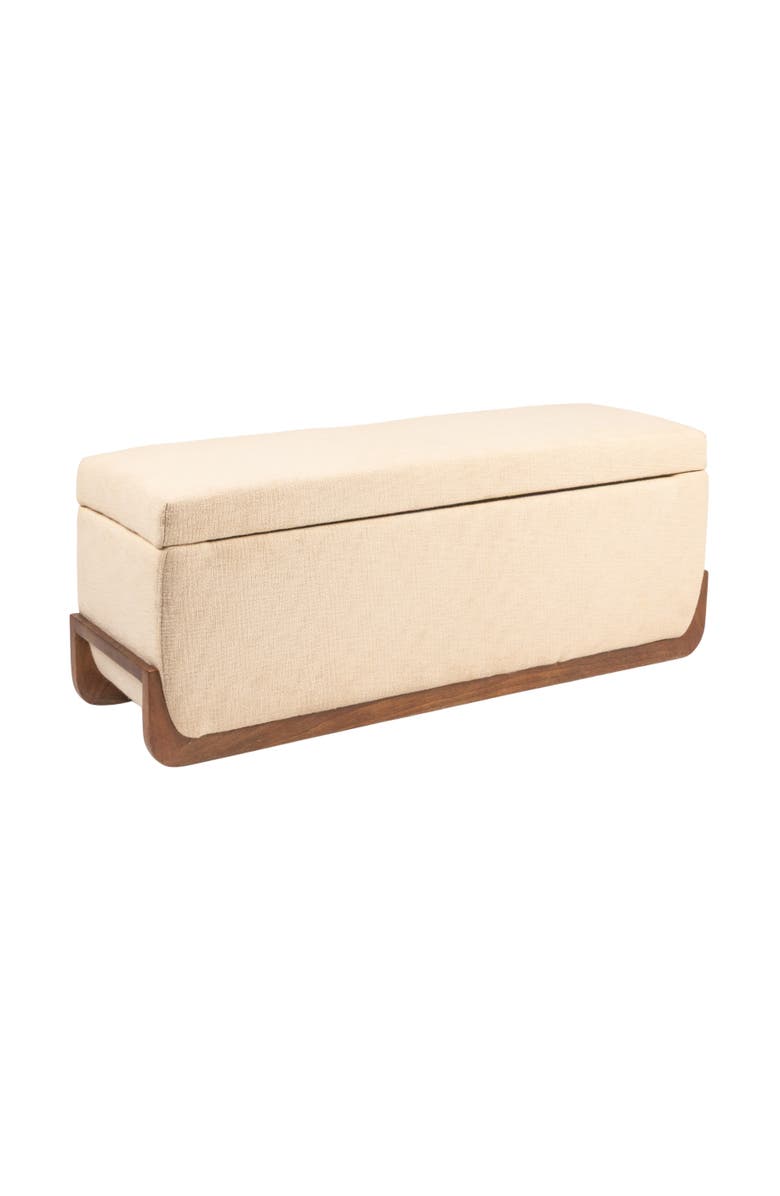 Olive Grove Storage Bench, Main, color, Ivory